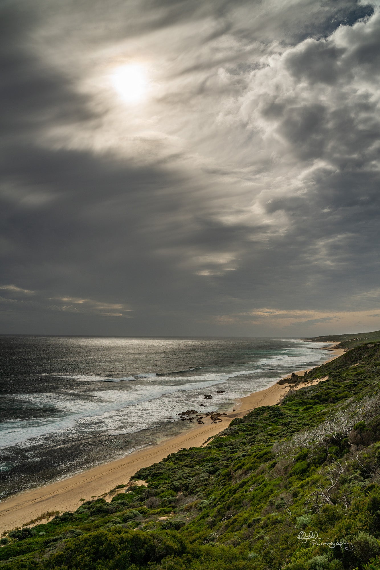 The Cape to Cape Track - Storm front crossing the coast