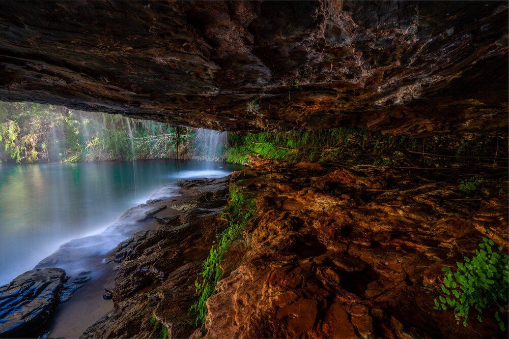 Inside the falls, Dales Gorge, Karijini National Park